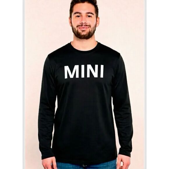New! MINI Cooper Official Merchandise T-Shirt Long Sleeve Black Large
